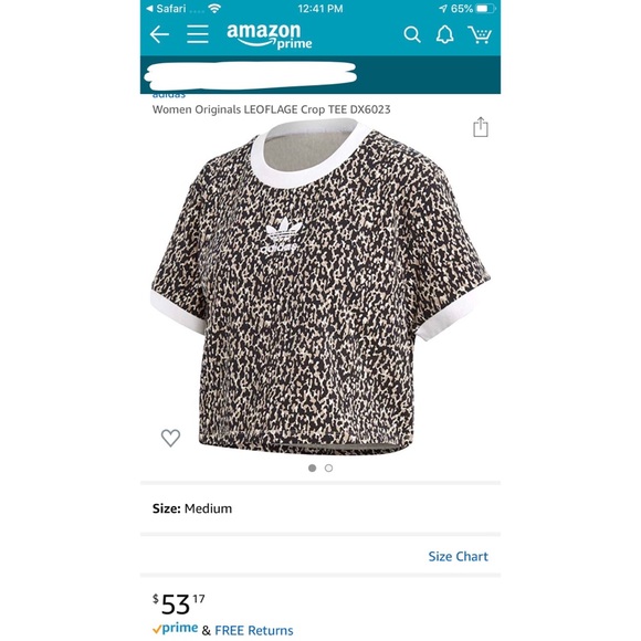 SOLD MERC🐆ADIDAS CROP TEE🐆 - Picture 7 of 7